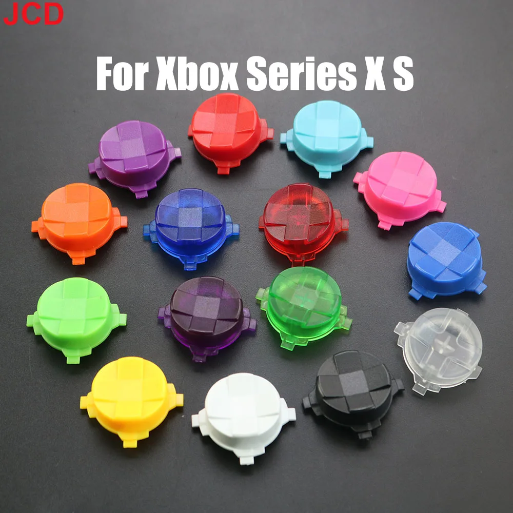 

JCD 1pcs Plastics Clear Cross Direction Button Key For Xbox Series X S Controller Gamepad Button DPad Key Set Repair Parts