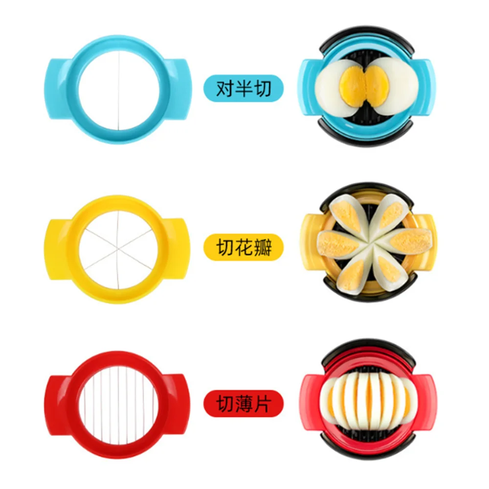 New Multi-Function Fancy Shape Slicer Three-In-One and Four-In-One Egg Small Fruit Soft Material Slicing Cutting Food For Child