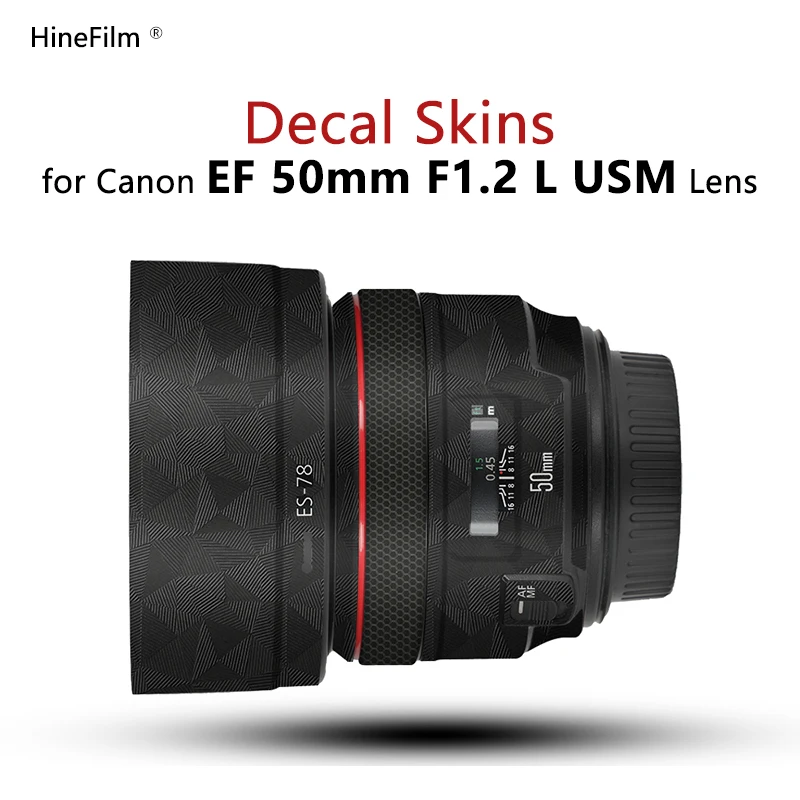 

for Canon EF50 f1.2L Lens Sticker 50 1.2 Lens Wrap Cover Skin For Canon EF 50mm F1.2L USM Lens Decal Protector Coat Film