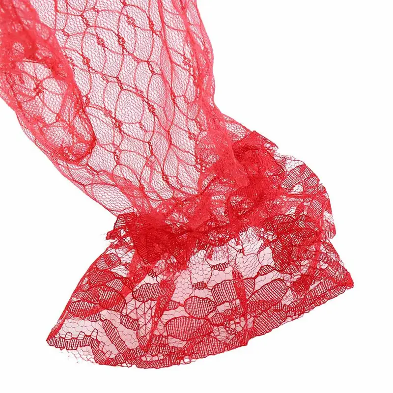 Cosplay Retro Short Dinner Dress Banquet Autumn Wedding Bridal Mesh Gloves Thin Mittens Lace Gloves