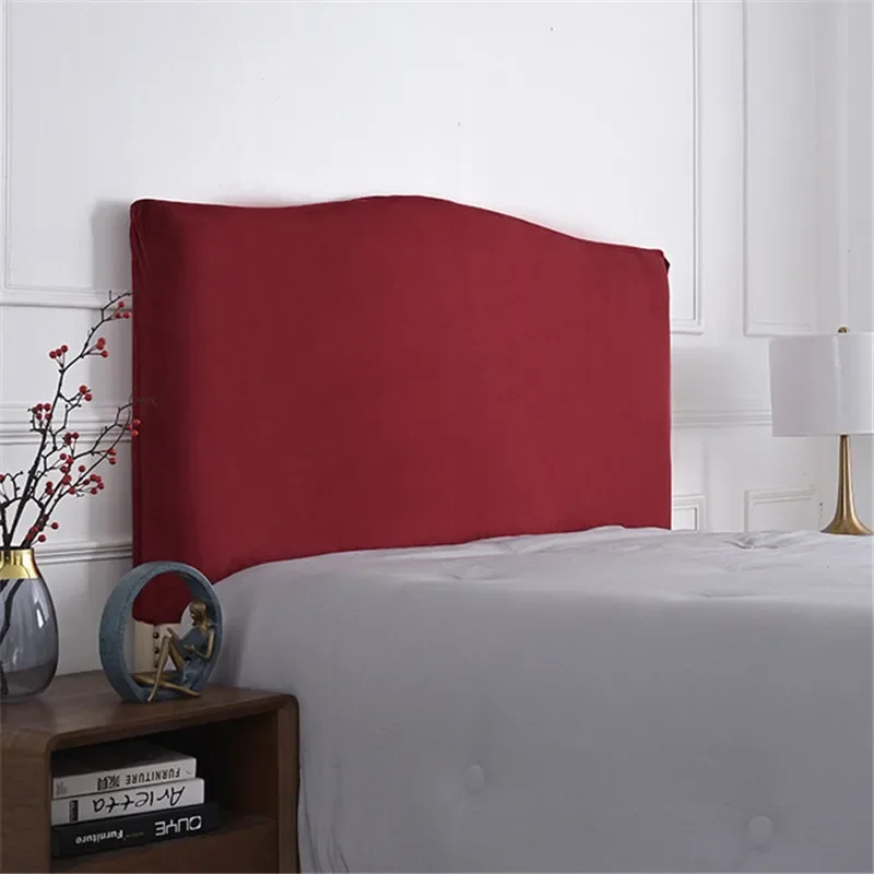 Elastic Velvet Bed Head Cover Soft All-inclusive Headboard Cover Dustproof Bed Back Dust Protector Home Decor velvet headboard cover bed headboard cover