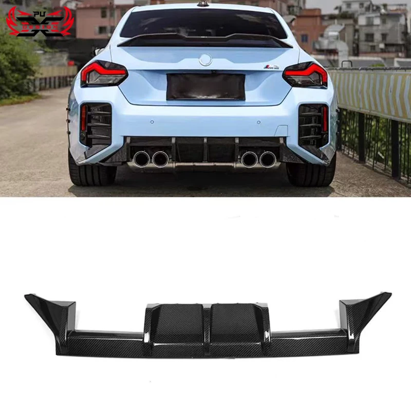 

Dry Carbon Fiber MP Style Rear Diffuser For BMW M2 G87 2023-IN Rear Bumper Splitters Fins Body Kit