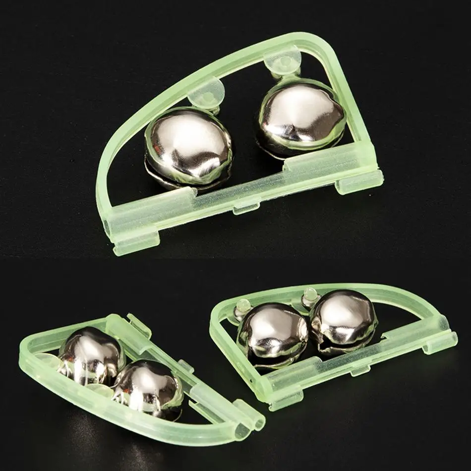 New 5 Pcs 5cm*3cm Fish Bell Fishs Equipment Luminous Sea Fishing Feeder Fishing Bell Twin Rod Tip Fish Bell Alarm Fish Tackle
