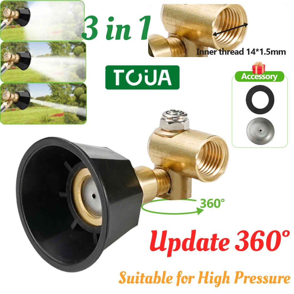 High Pressure Pesticide Sprayer Nozzle 1/2PCS 360 degree rotation