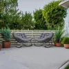 Royal Rocking Chairs, Coated Outdoor Rocking Recliner Chair Set of  with Cushion for Front Porch Garden Patio Backyard 4