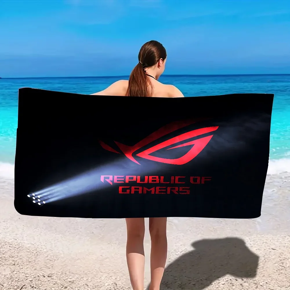 A-ASUS ROG R-Republic Towel Quick Drying Pure Cotton Polyester Thick Bath Towel, Sports Travel, Swimming And Surfing Towels 3