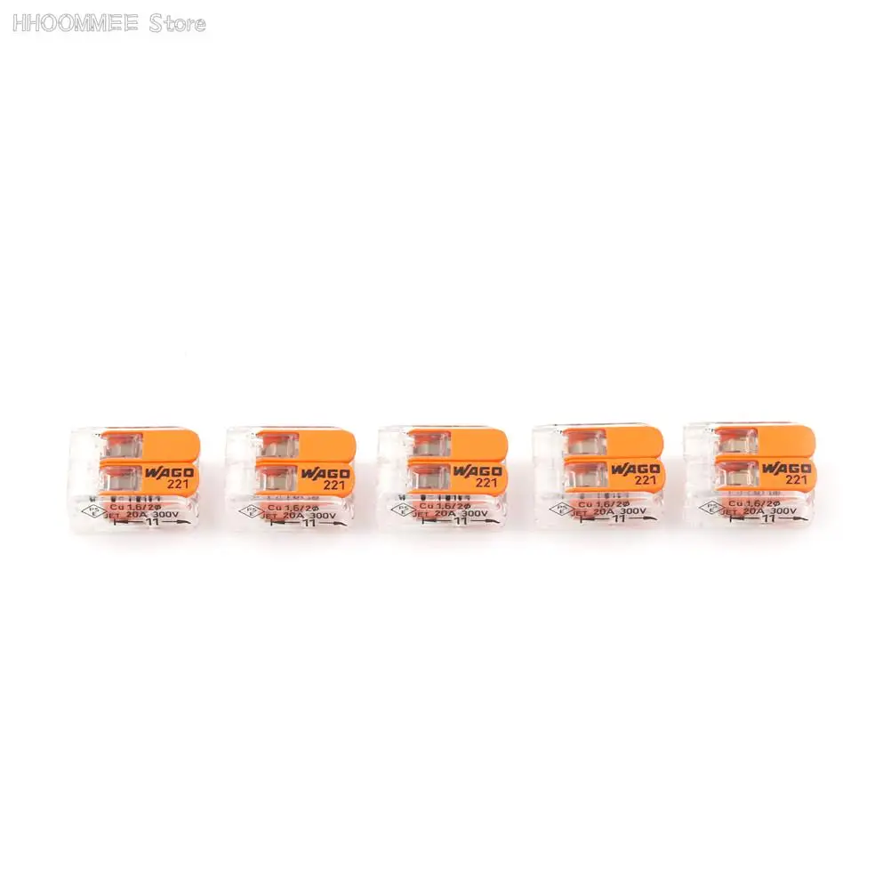 Wago 221-412 -Ʈ 2 ü Ʈ Ŀ, 10 PK  ̾ , 5  