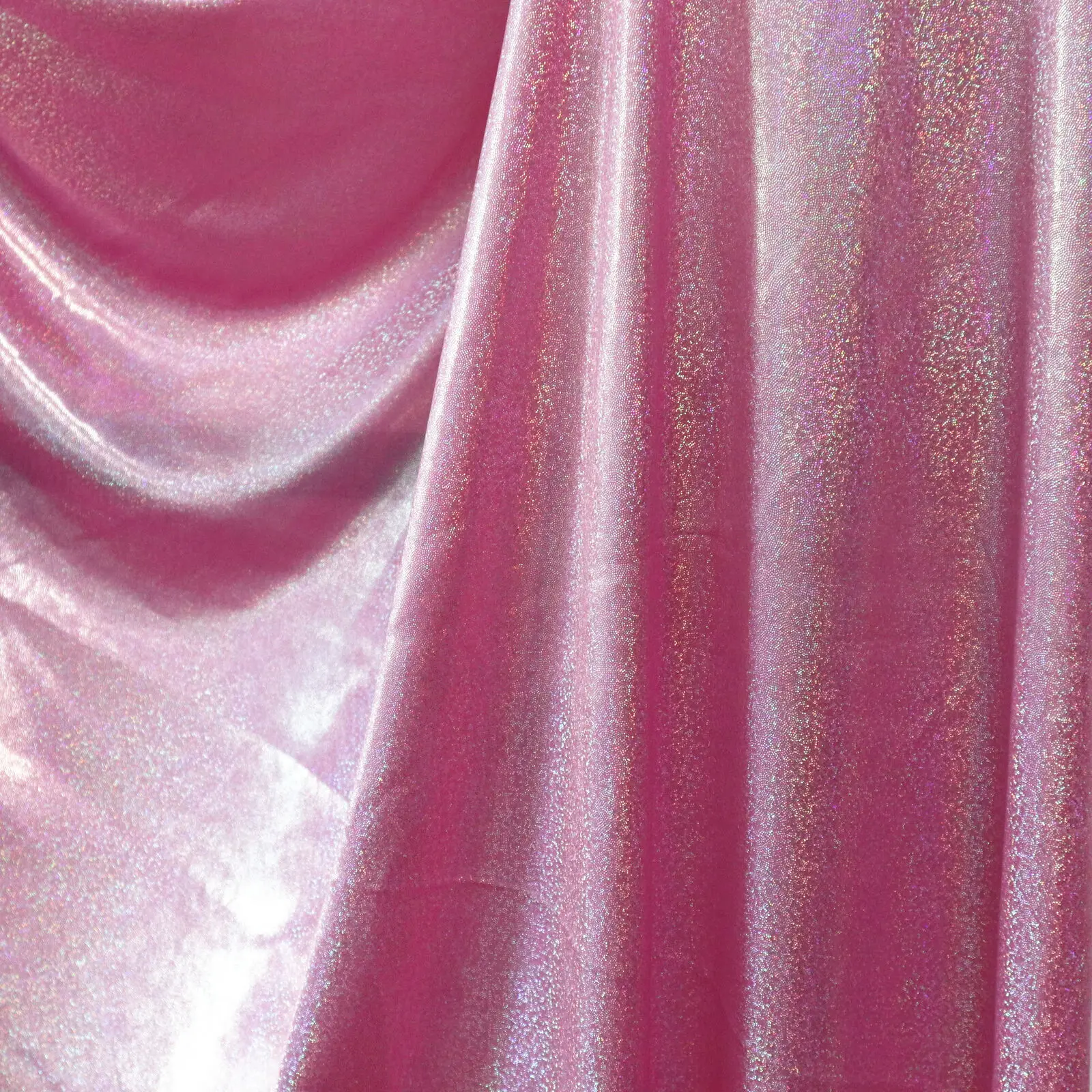 Glitter Laser Iridescent Holographic Polyester Fabric