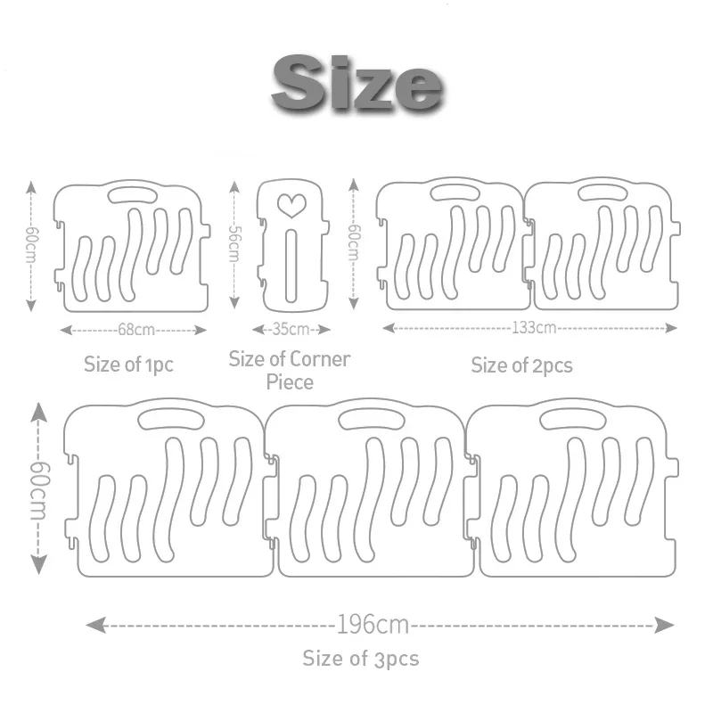 Modern Bedroom Furniture Set European Style Folding Fence Plastic Baby Trend Playpen Big Size