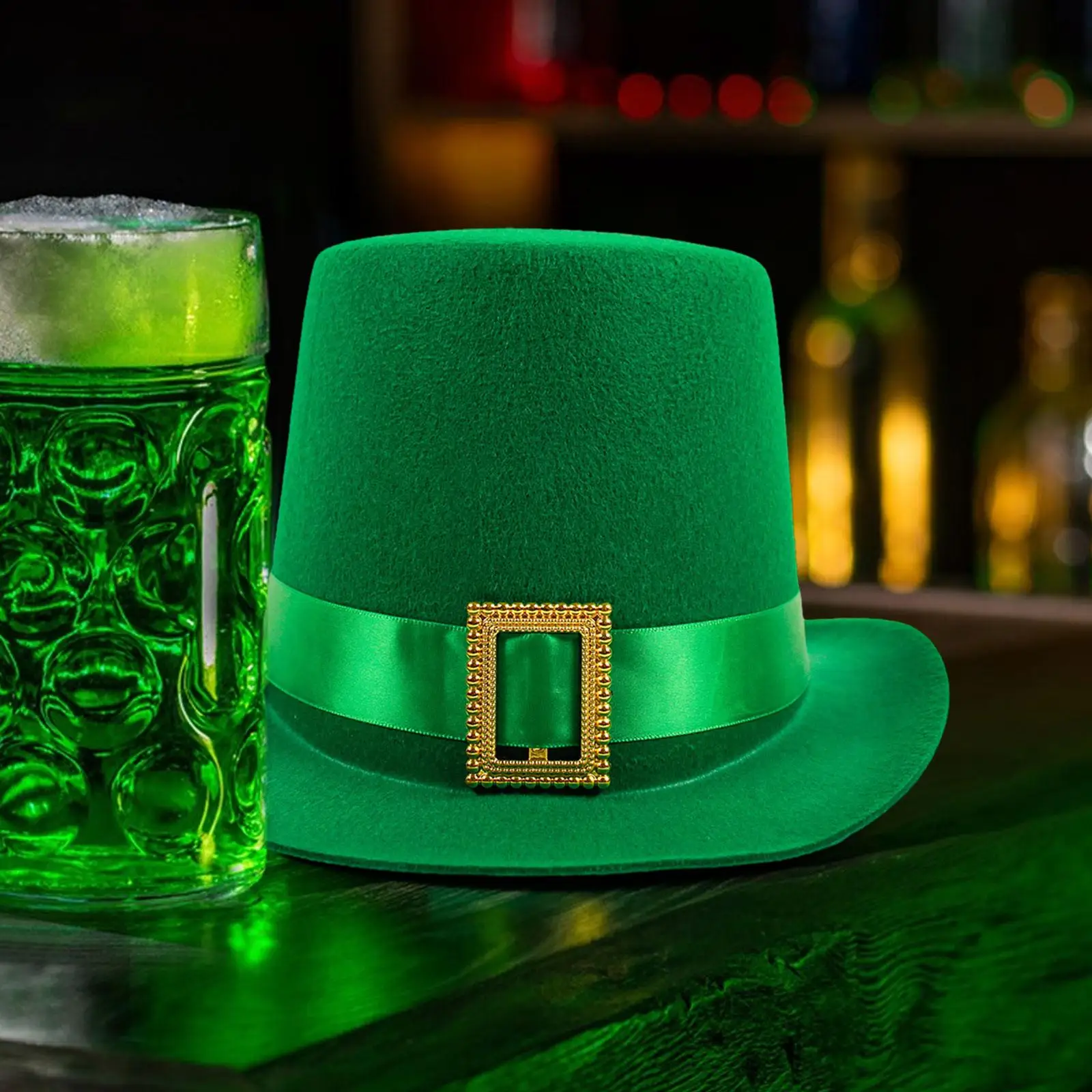 ST Patricks Day Hats Leprechaun Hats Green Top Hats for Birthday Irish Day Masquerade Halloween Costume Accessories Party Hats