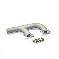 Exhaust Pipe for TOYAN Two Cylinder Engine FS-L200AC /FS-L200W Muffler Pipe Exhaust Chimney with Screw Metal Fittings 1