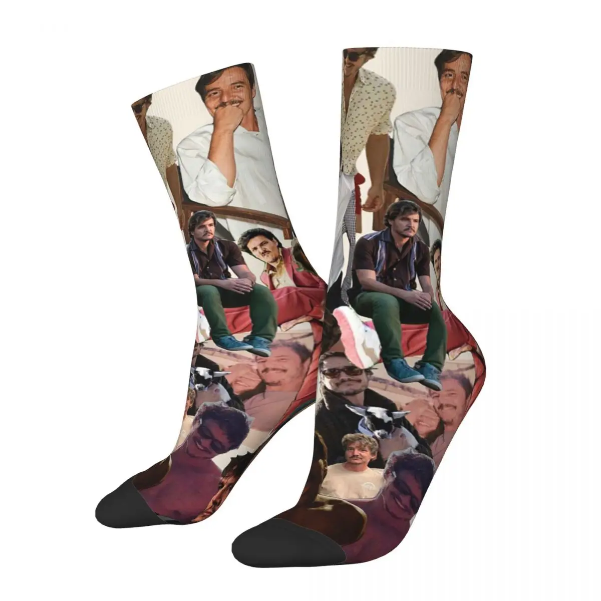 

Happy Funny Male Men Socks Novelty Pedro Pascal Actor Last Of Us Sock Sport Women's Stockings Spring Summer Autumn Winter