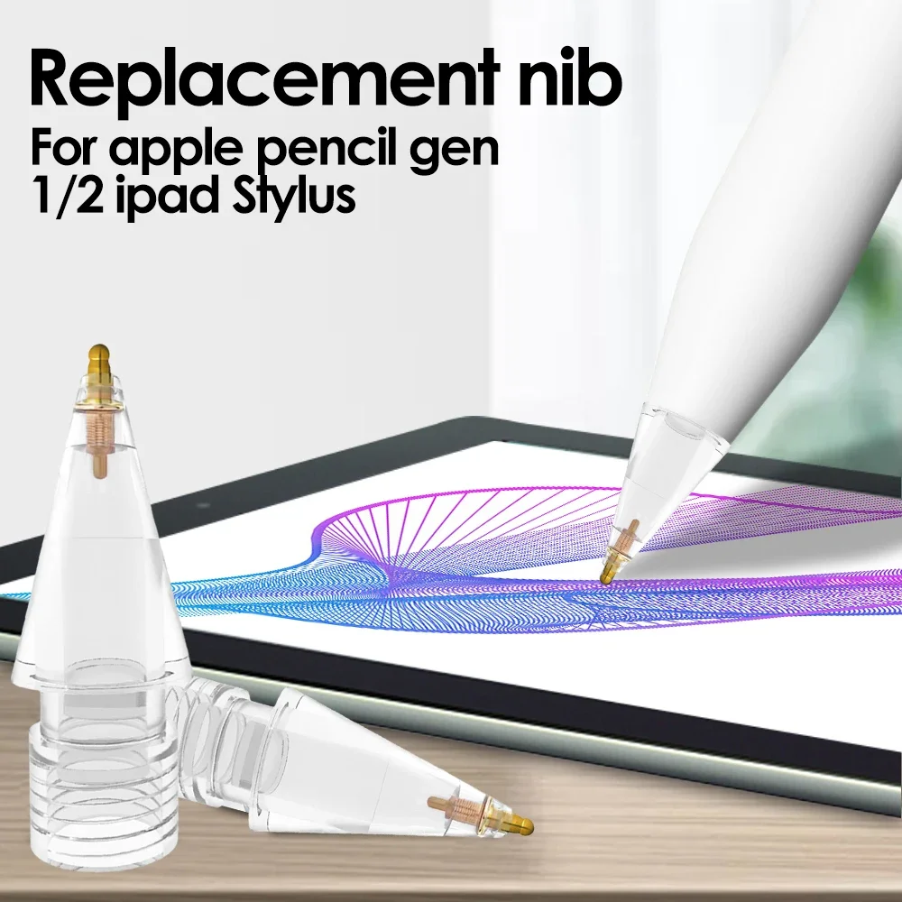 5/3/1PCS Upgraded Pencil Tips for Apple Pencil 2nd 1st Generation No Wear Out Fine Point Accurate Spare Pen Nibs for IPencil 1 2