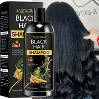 Shampoing traité de couleur au curcuma 3 en 1, shampooing nourrissant traité de couleur, formule douce, à base de plantes, beige clair 2