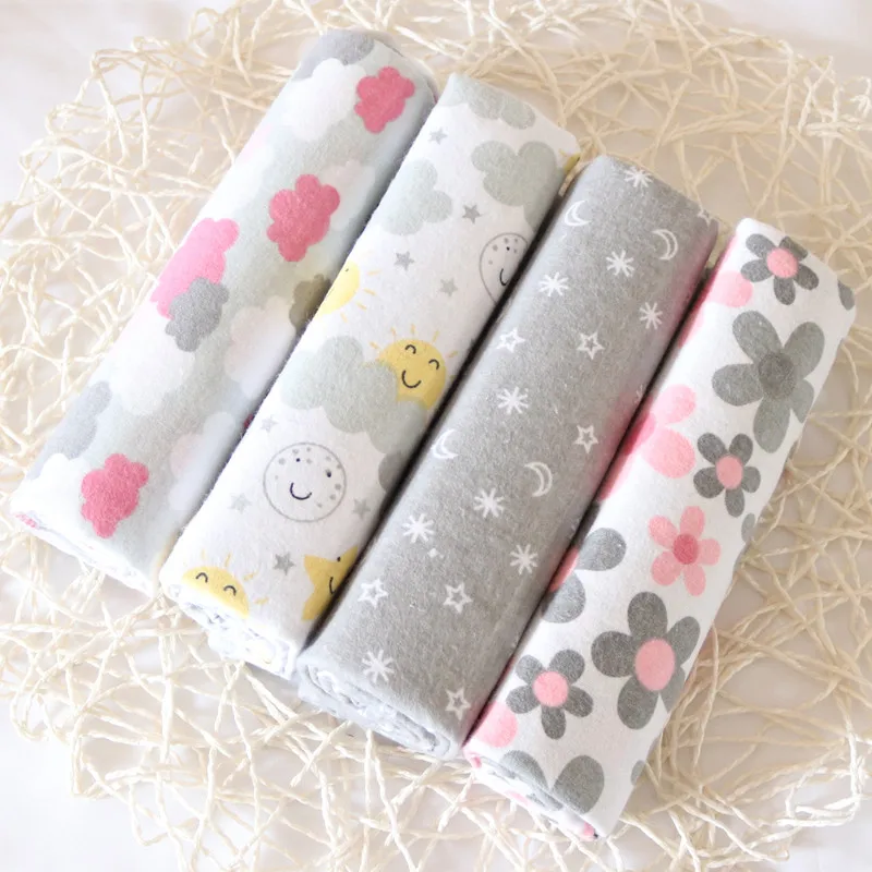 Pcs/lot 100% Muslin Cotton Flannel Baby Swaddles Soft Newborn