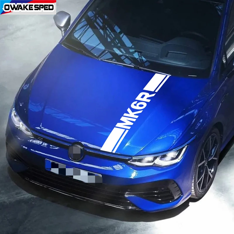 Sport Stripes Car Hood Bonnet Sticker Auto Engine Cover Decor