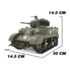 COOLBANK 1:16 RC Tank High Speed Drift RC Cars Stuart M5A1 Light Tank Military Vehicles Off Road Car Tanks Model hobby Toys Boys 6