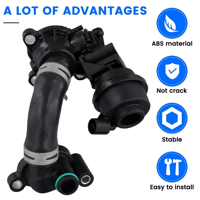Car Thermostat Housing Assembly For A6 A7 Touareg Thermostat housing sensor port