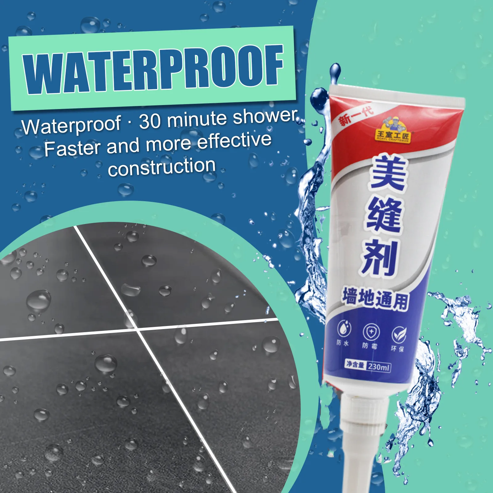 Waterproof Tile Gap Repair Agent White Tile Refill Grout Pen Mouldproof