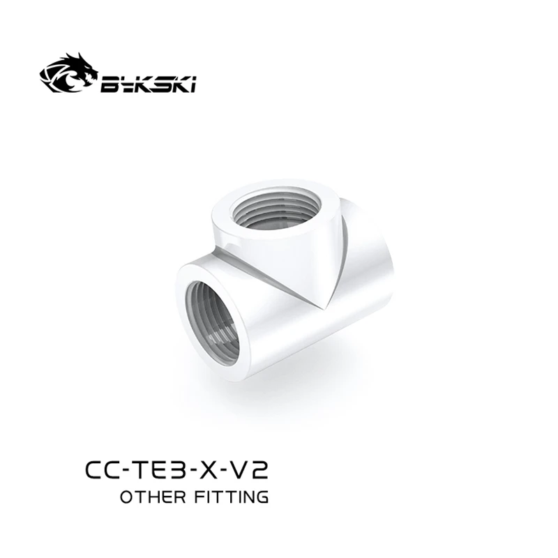 Acessórios de Refrigeração de Água do pc do Adaptador do Conector da Multi-maneira Fêmea Cc-te3-x-v2 Acessórios Cúbicos do Derramamento de Vias de Bykski g1 Female Female - Imagem 3