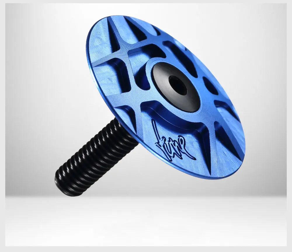 RYET Super Light Aluminum 7075 Ahead-cap 5g Headset Top Cover Top-Cap CNC Machined TopCap Bolt Bike Stem Caps Bicycle Parts