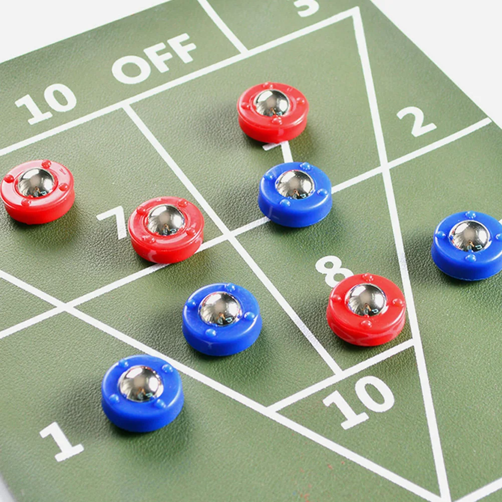 Rollers Children's Shuffleboard Ball Bearings Mini Curling Game Scroll Wheel Table Pucks