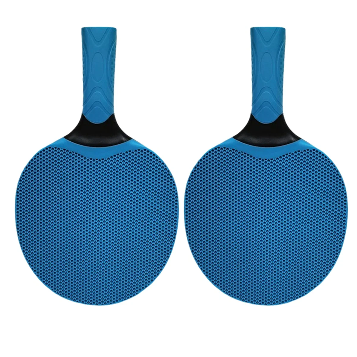 BAAU Sports Goods Silicone Multi-Color Table Tennis Rackets Suitable for Beginners in Training and Competition Blue
