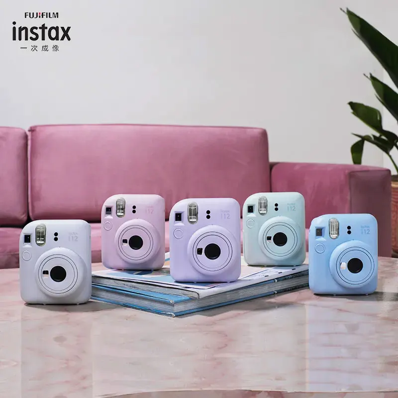 2023 New Fujifilm Instax Mini 12 Instant Camera Blossom Pink / Pastel Blue  / Mint Green / Clay White / Lilac Purple 5 Colors - Film Cameras -  AliExpress