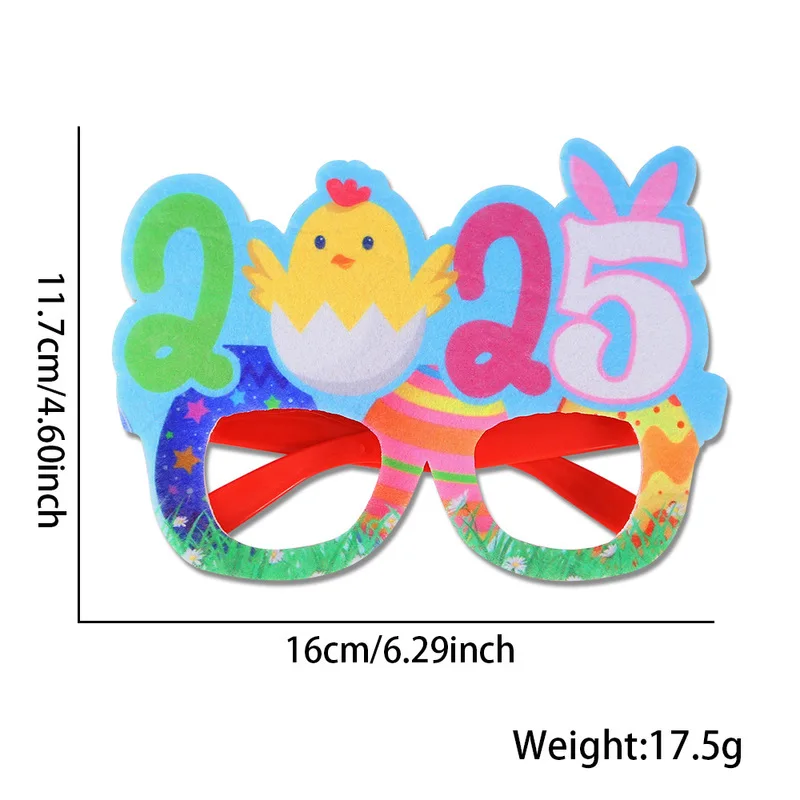 Easter Eggs Rabbits Glasses Holiday Party Decorations Chicken Glasses Frames Children'S Cartoon Photography Props Accessor