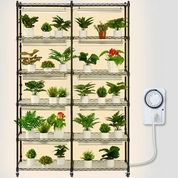 VEVOR 6-Tier Plant Stand with Grow Light 1