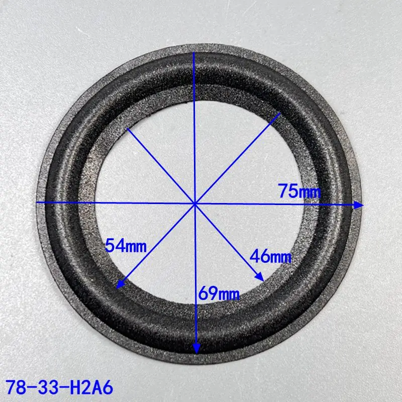2Pcs 3 인치 오디오 스피커 폼 스피커 가장자리 수리 액세서리 3 인치 75mm