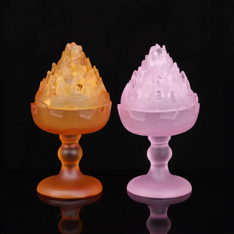 Handmade Glazed Incense Burner - Boshan Censer for Sandalwood & Agarwood, Tea Ceremony Altar, Buddha Wall Decor,