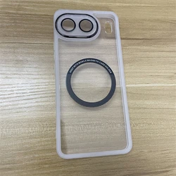 Magnetic Soft Silicone Transparent Case with MagSafe and Camera Protection for OnePlus Nord 4 5G (WHITE)