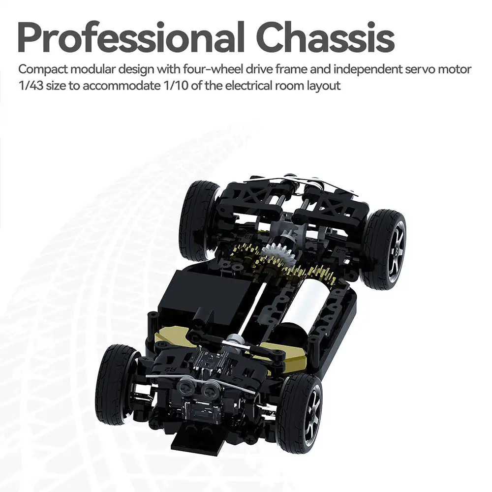 Sniclo 1/43 CA34 Rc Car 4wd 2.4ghz High Speed Control Racing Radio Controlled Electric Toys Remote Control Model Birthday Gifts 5