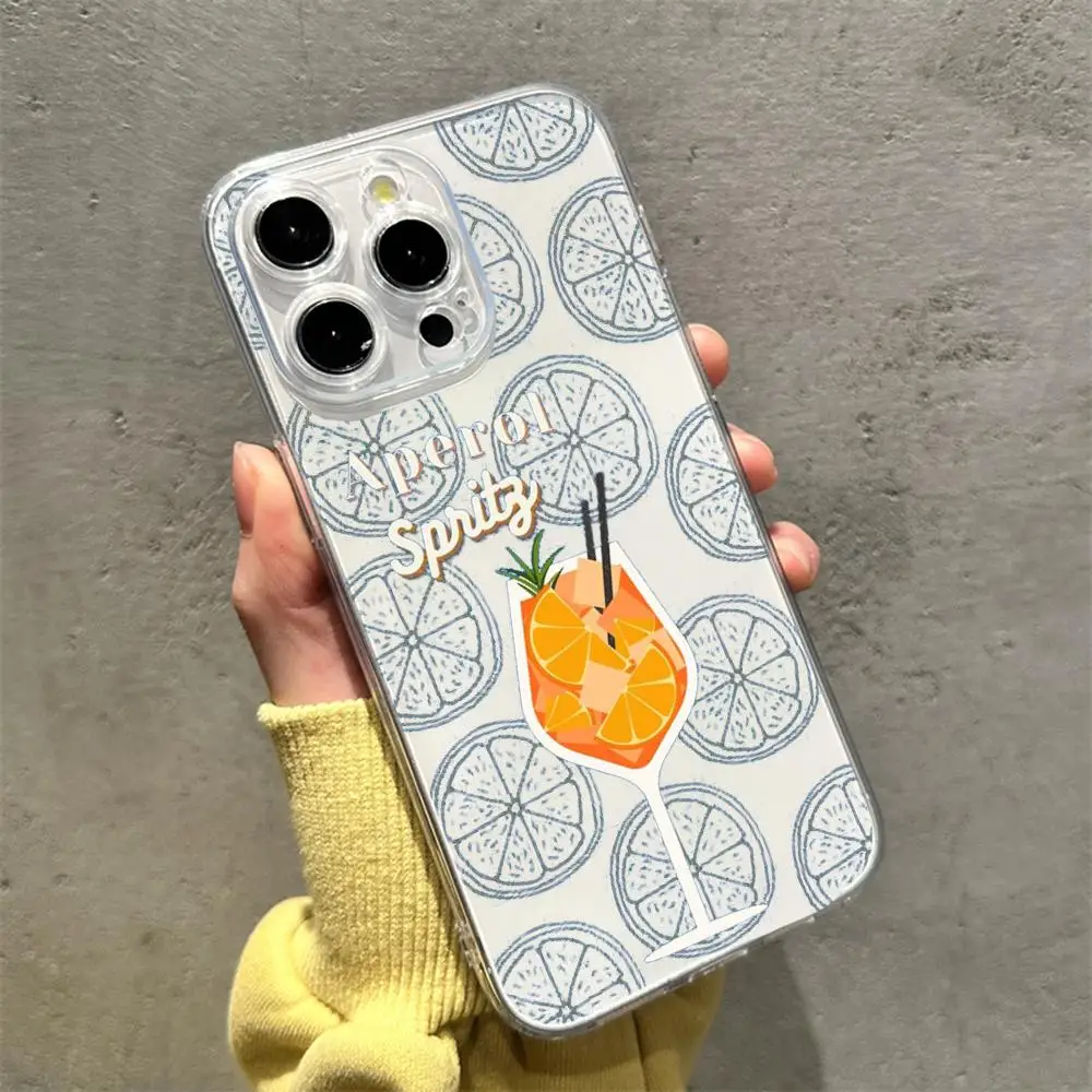 Aperol Spritz Stylish Transparent Phone Case