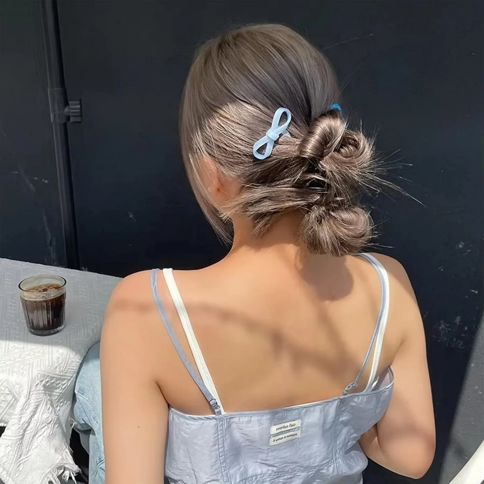 1PC Colorful Bow - Design Hair Pins, 6 - Pack U - Shaped Hair Accessories, Perfect for Women's Fashionable Updo Looks