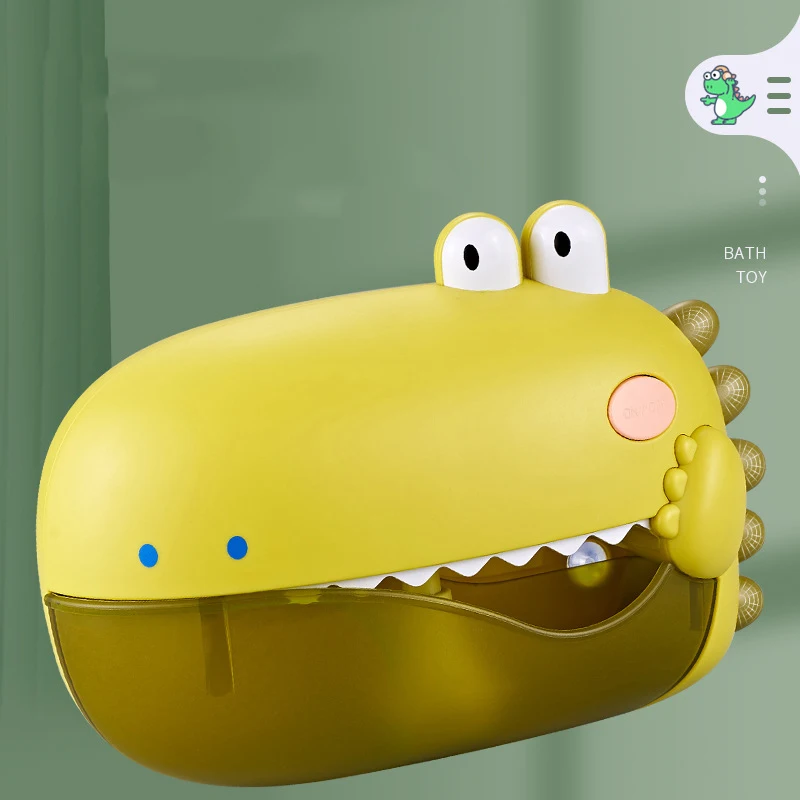 Giocattoli da bagnetto per bambini Musica Dinosauro Macchina per bolle Giocattoli da bagno Vasca da bagno Sapone Automatico Creatore di bolle Giocattoli Giocattolo da bagno per bambini - immagine 3