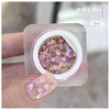 16colors Heart Shape Glitter Gel Polish Canning Flash Sequin Flowers Gel Nails Polish 5ml Semi Permanent Gel Nail Polish 3
