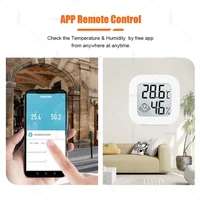 Tuya ZigBee Temperature And Humidity Sensor With LED Screen For Smart Home Works With Amazon Alexa Google Assistant Yandex Z2M - Image 3