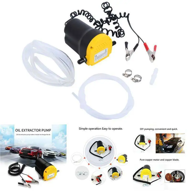 12v 5A 60W Motor Oil Diesel Extractor Scavenge Suction Transfer Change Pump for Auto Car Boat Motor