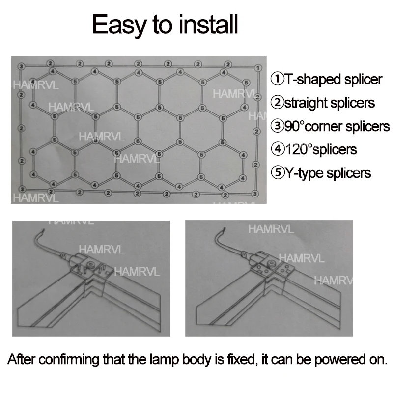 Hexagon Led Lighting Garage for Auto Detailing,Honeycomb
