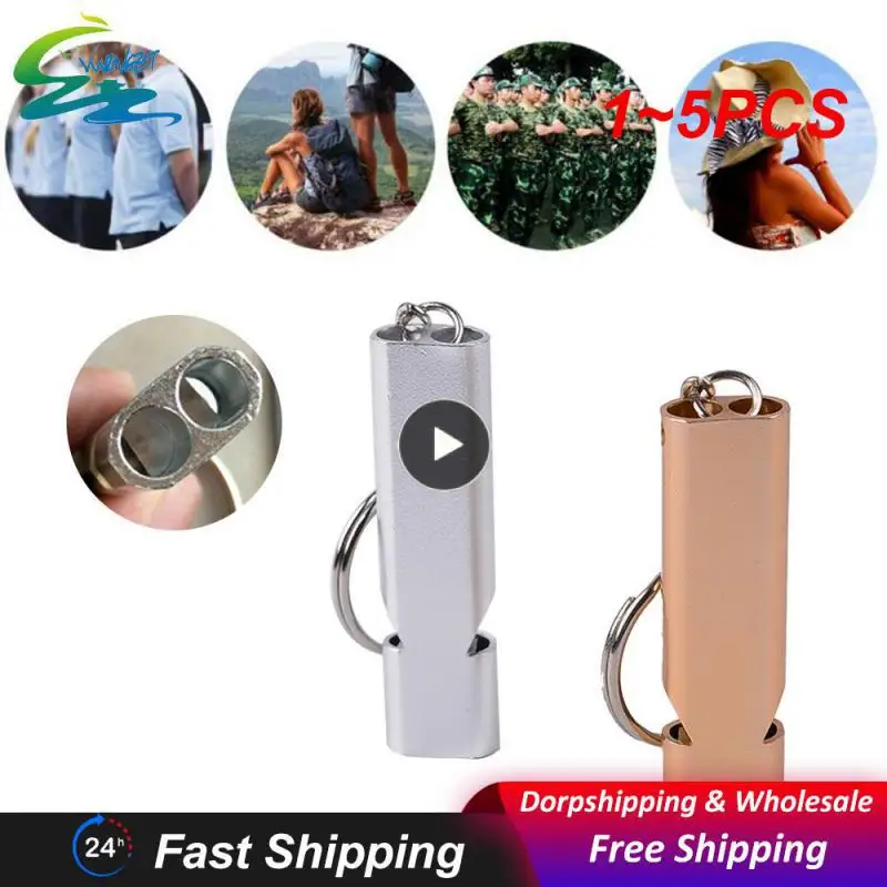 

1~5PCS Stainless Steel Whistle First Aid Whistle Soccer Football Basketball Hockey Baseball Sports Referee Whistle Survival