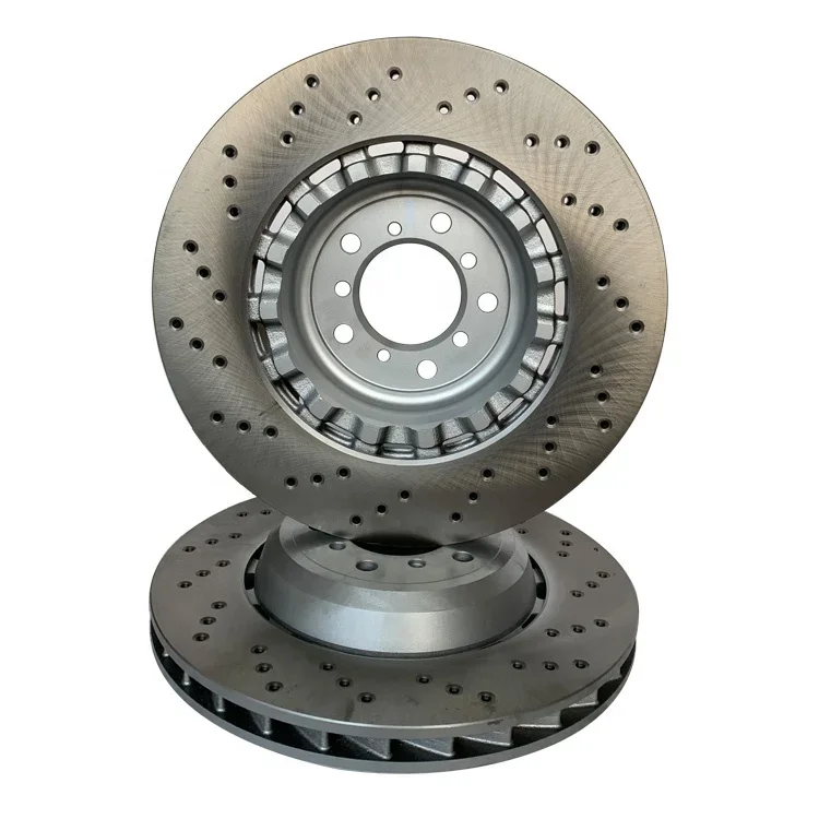 Auto Brake Systems Performance Drilled & Slotted Coated Rear Front Sport Brake Disk Rotor For Bmw E46 M3 318is E60 535d
