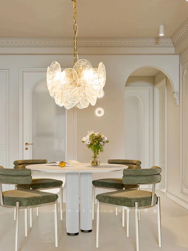 Nordic Vintage Modern Glass Chandelier Lights Led Home Appliance Dining Room Lamparas Hanging Lamps over Dining Table Lustres