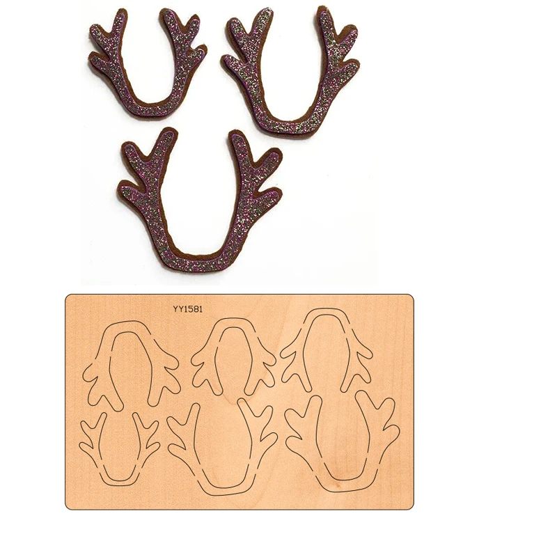 

The Christmas Antler Headdress Wood Mold Yy-1581 Is Compatible With Most Hand - Cut Pieces Cutting Dies Mold Dies Scrapbooking