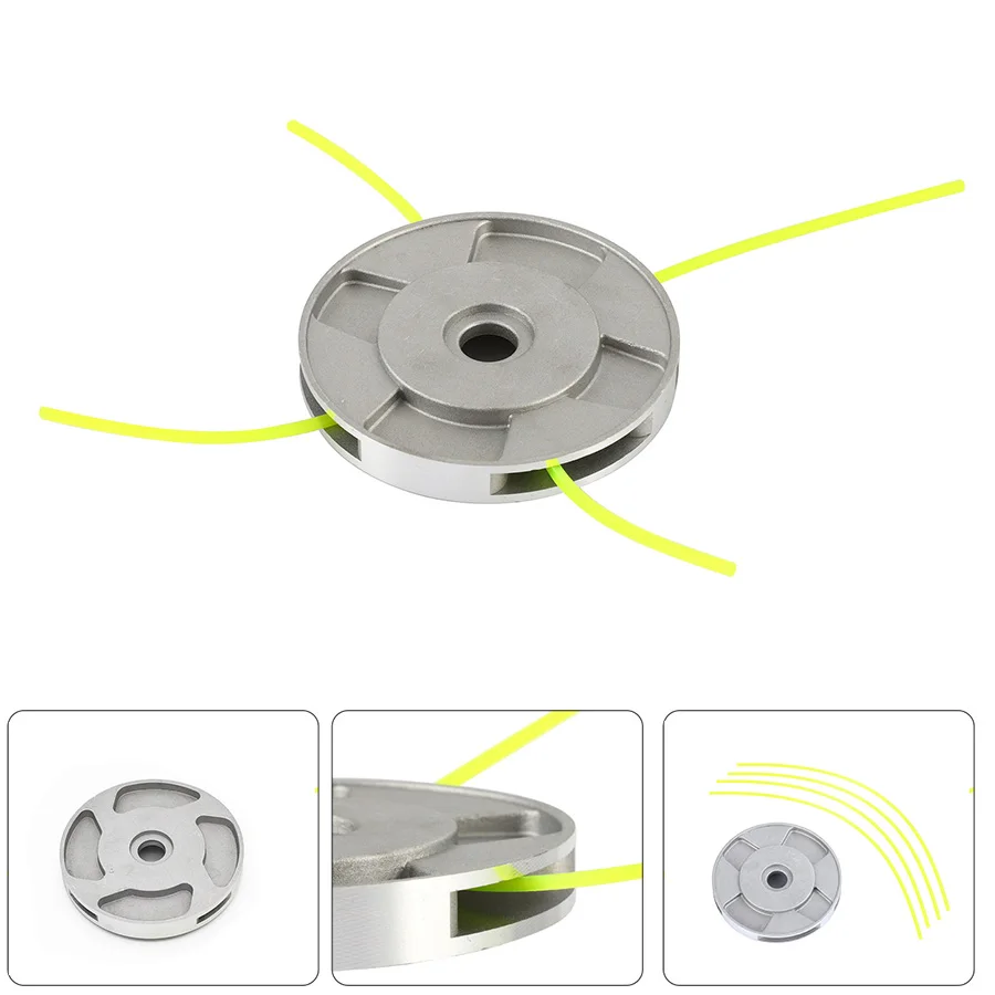 

Универсальная алюминиевая головка для газонокосилки, триммер с нейлоновой резьбой для стрижки травы, садовые инструменты