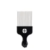 1 Piece Afro Fork Comb Stainless Steel Wide Teeth Hairdressing Brush Metal Pins Pick Hair Styling Tools Insert Curly Hair Comb 6