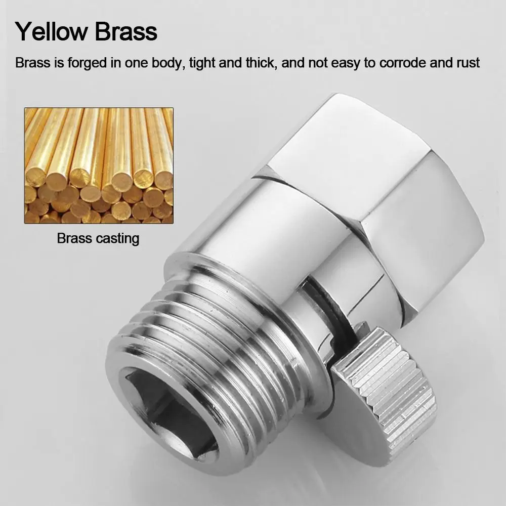 Shower Diverter Valve Solid Brass Shut Off Valve for Bidet Sprayer or Shower Head Bath Water Tap Accessory 3