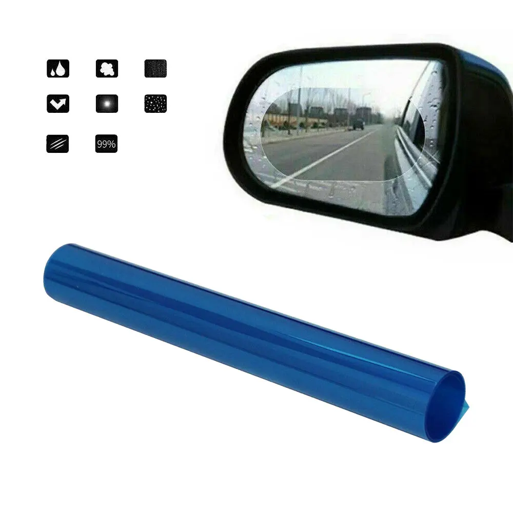 12x Rainproof Anti-Glare Car Stickers Protective Film for Rearview Mirror  Window