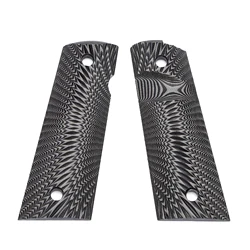Guuun Sunburst Textured G10 Grip with Magwell and Ambi Safety Cut (Gray Black)